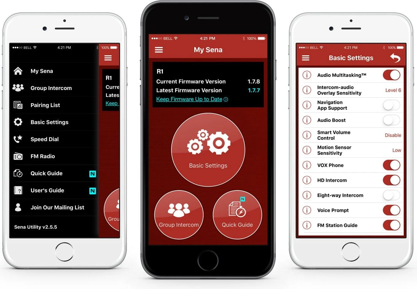 Sena R1 Connect Headphones Orange Black 5 Sena R1 Connect Headphones Orange Black - Image 3