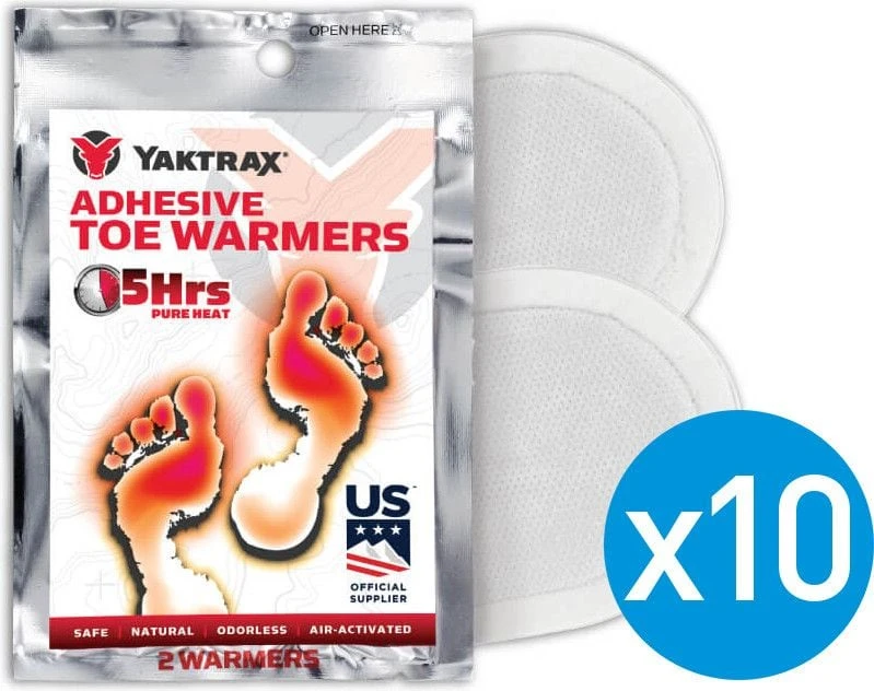 Yaktrax Adhesive Toe Warmers 5 Hours (10 Pack) 3 Yaktrax Adhesive Toe Warmers 5 Hours (10 Pack)