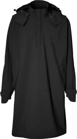 Basil Mosse Poncho Black