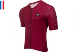 LeBram Chaussy Bordeaux Short Sleeve Jersey Tailored Fit