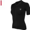 Lebram Allos Women Short Sleeve Jersey Black Tailored Fit -Pinnacle Cycling 18207815f851f8bcb6d27.59923933