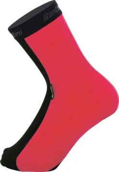 Santini Shoe Covers Waterproof Vega Orange Granatina