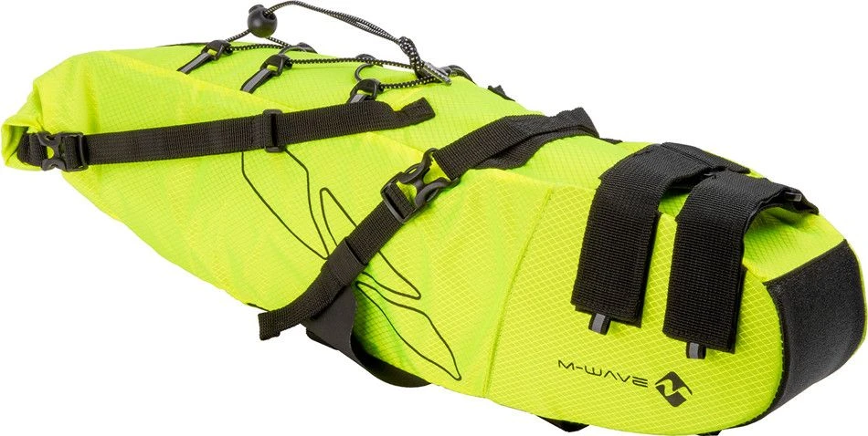 M-Wave M Wave Rough Ride L 11L Saddle Bag Black / Blue 4 M-Wave M Wave Rough Ride L 11L Saddle Bag Black / Blue - Image 2