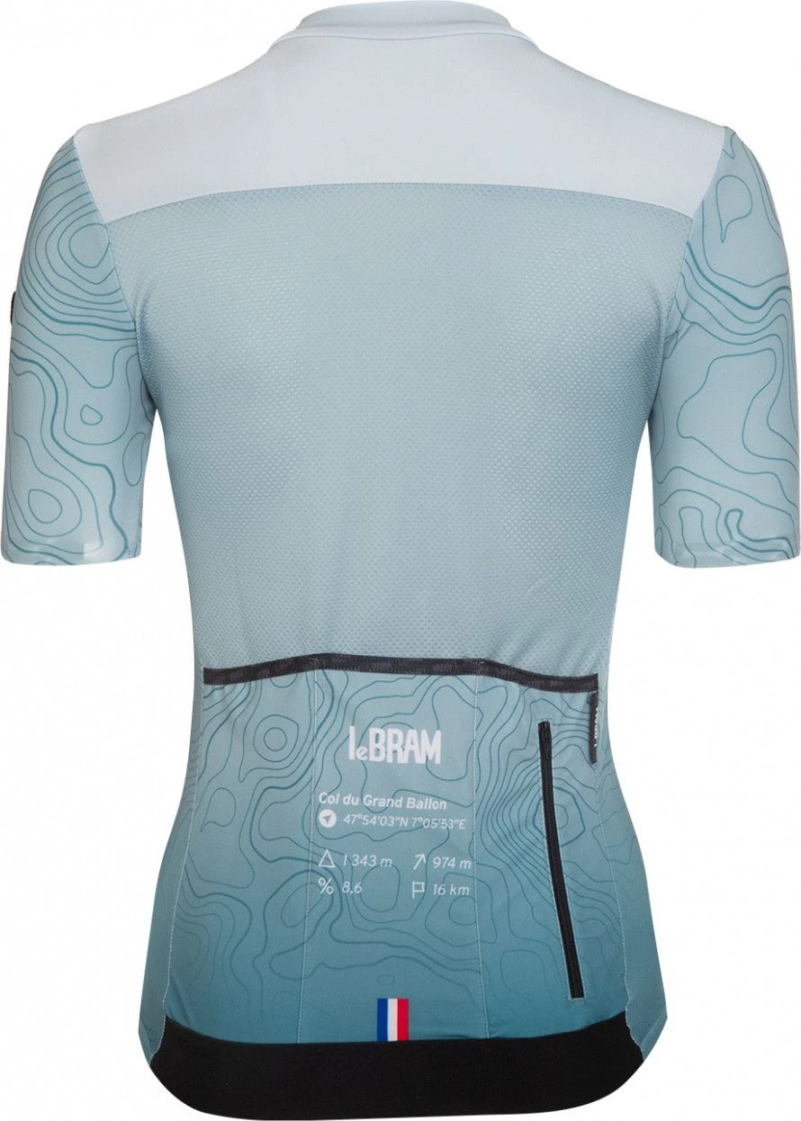 LeBram Women's Grand Ballon Blue Tailored Fit Short Sleeve Jersey 5 LeBram Women's Grand Ballon Blue Tailored Fit Short Sleeve Jersey - Image 3