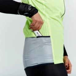 Triban Woman Windproof Vest Standard EN1150 Neon Yellow -Pinnacle Cycling 2157276617ba0a222f824.11853263