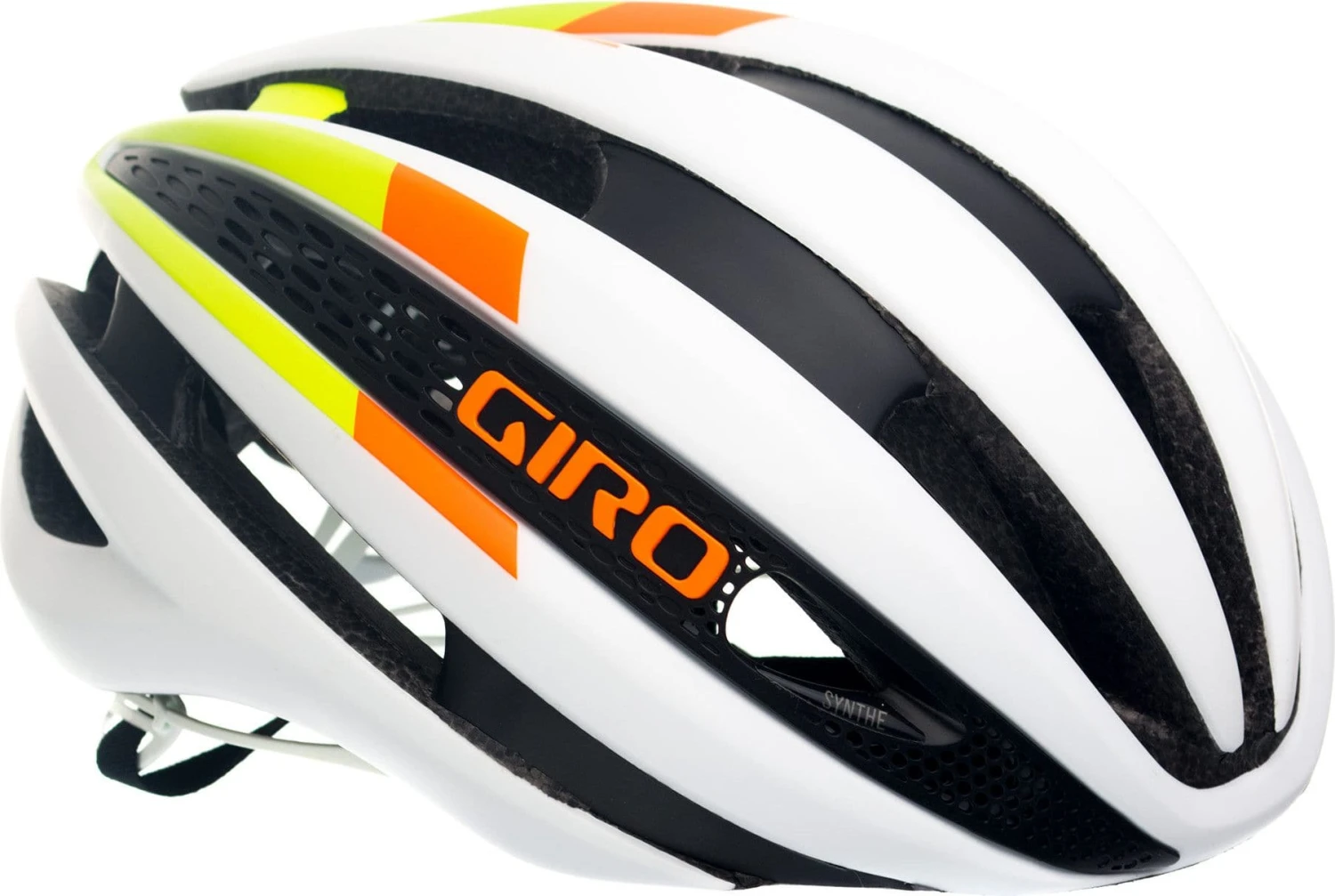 GIRO Helmet SYNTHE White Green Orange 3 GIRO Helmet SYNTHE White Green Orange