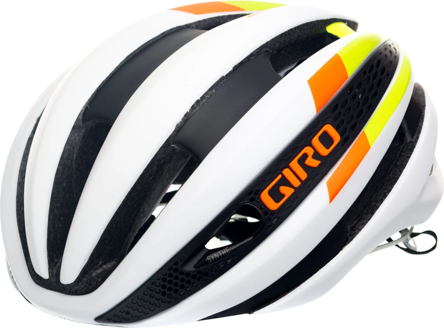 GIRO Helmet SYNTHE White Green Orange 4 GIRO Helmet SYNTHE White Green Orange - Image 2